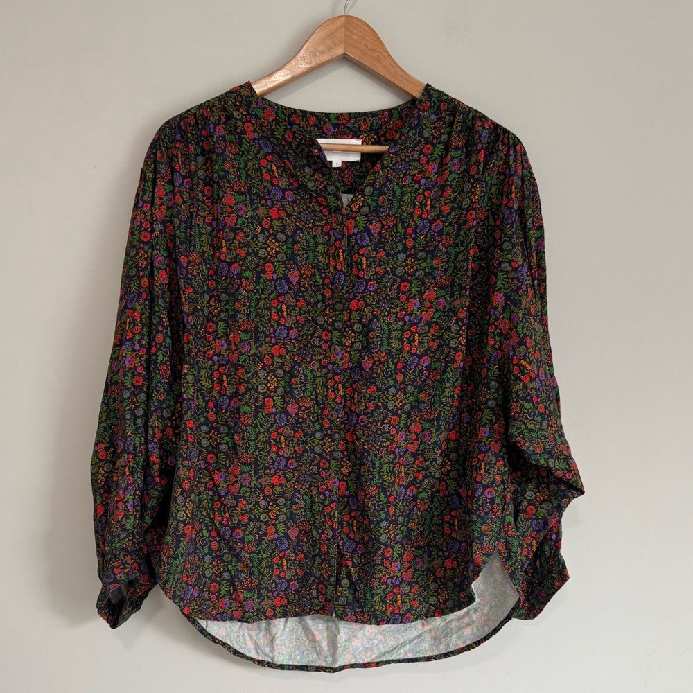 NWOT XiRENA Amelie Floral Blouse